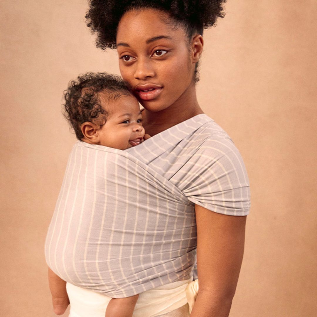 Köp Ergobaby Aura Wrap bärsjal Grey Stripes Pyret & Snäckan